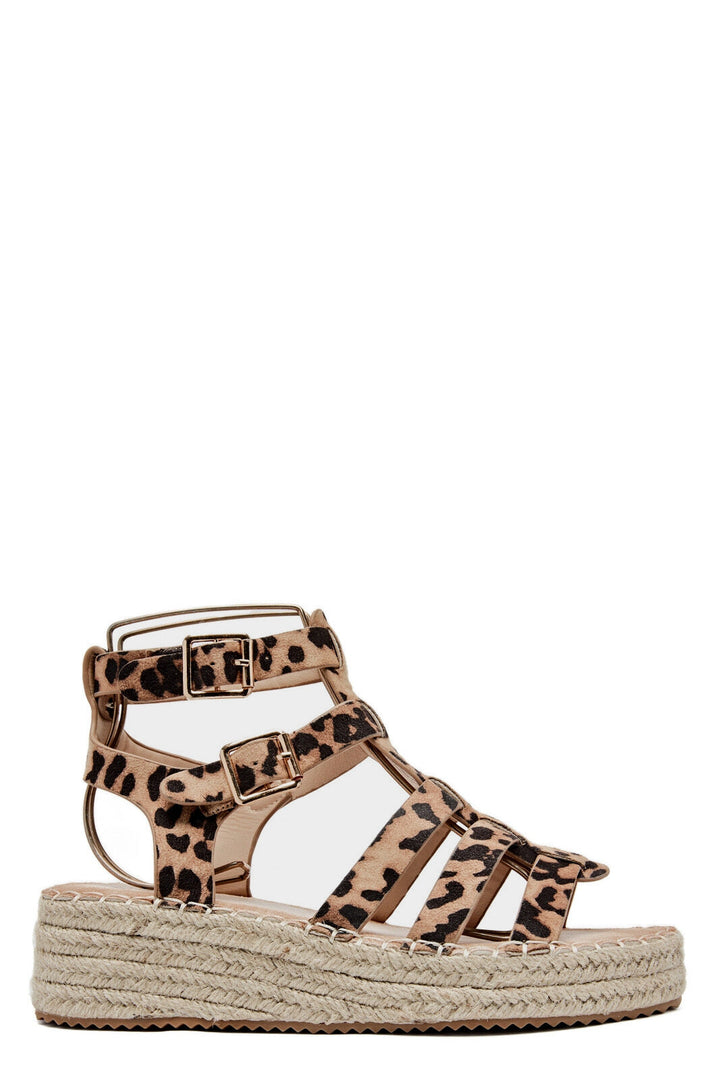 Rosamund | Sandale à Talon Wedge Léopard