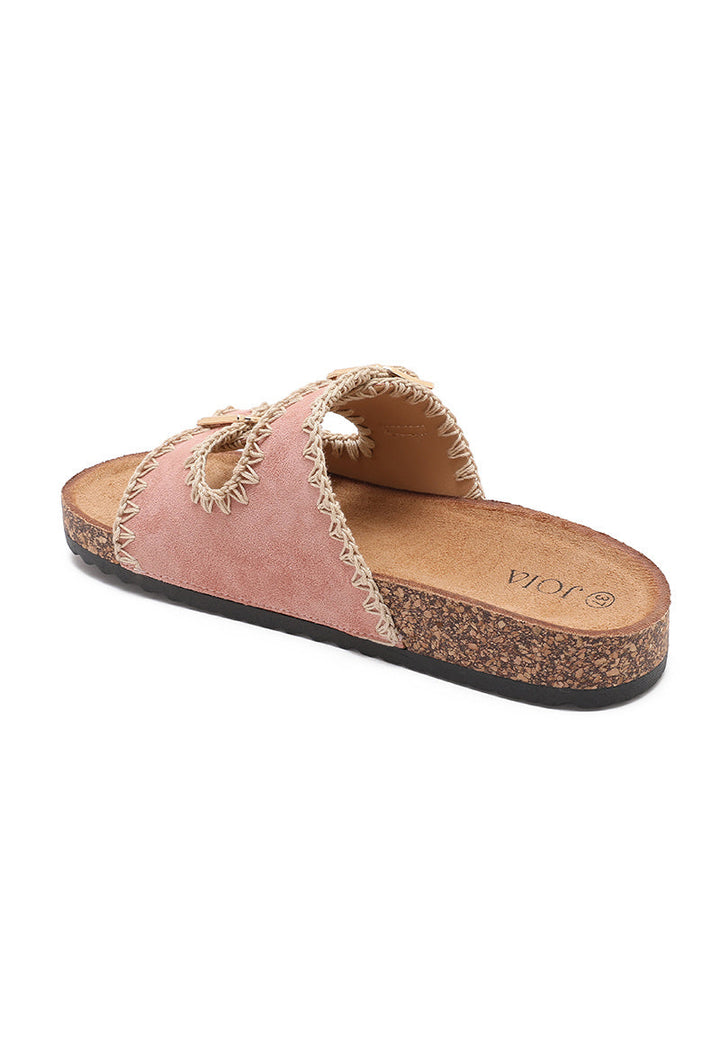 Xanthe | Sandale Wedge Rose
