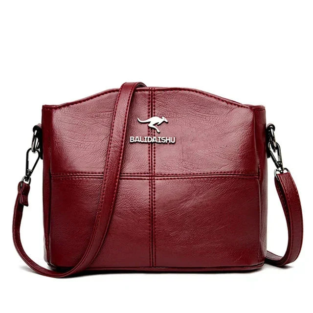 Sac Tote et Crossbody Élégant en Cuir Brodé pour Femmes