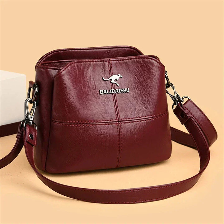 Sac Tote et Crossbody Élégant en Cuir Brodé pour Femmes