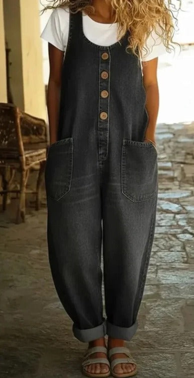 Bethany | Robe en Denim Lavé Vintage