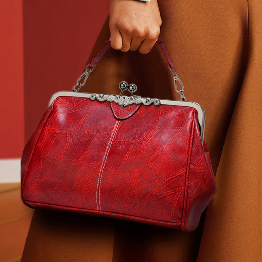 Sac vintage avec fermeture à pression