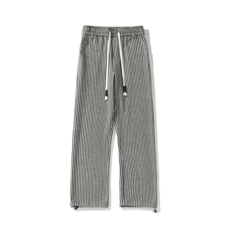 XAVIERA – PANTALONS EN MOLLETON MODERNES À RAYURES