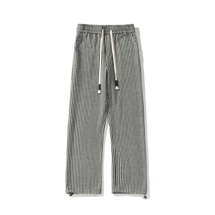 XAVIERA – PANTALONS EN MOLLETON MODERNES À RAYURES