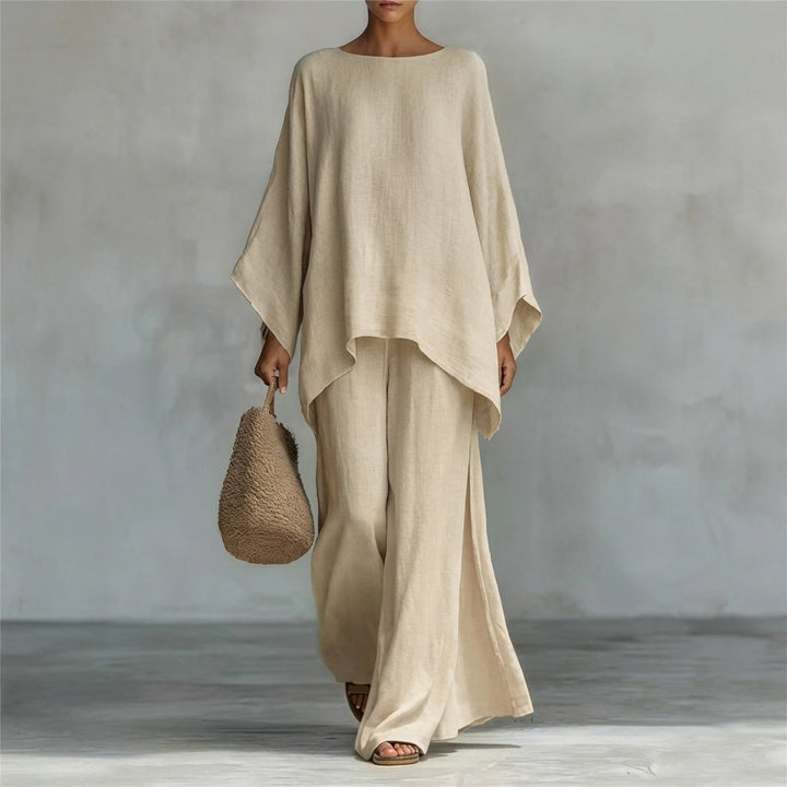 Cristina | Ensemble de Deux Pièces avec manches longues et pantalons larges