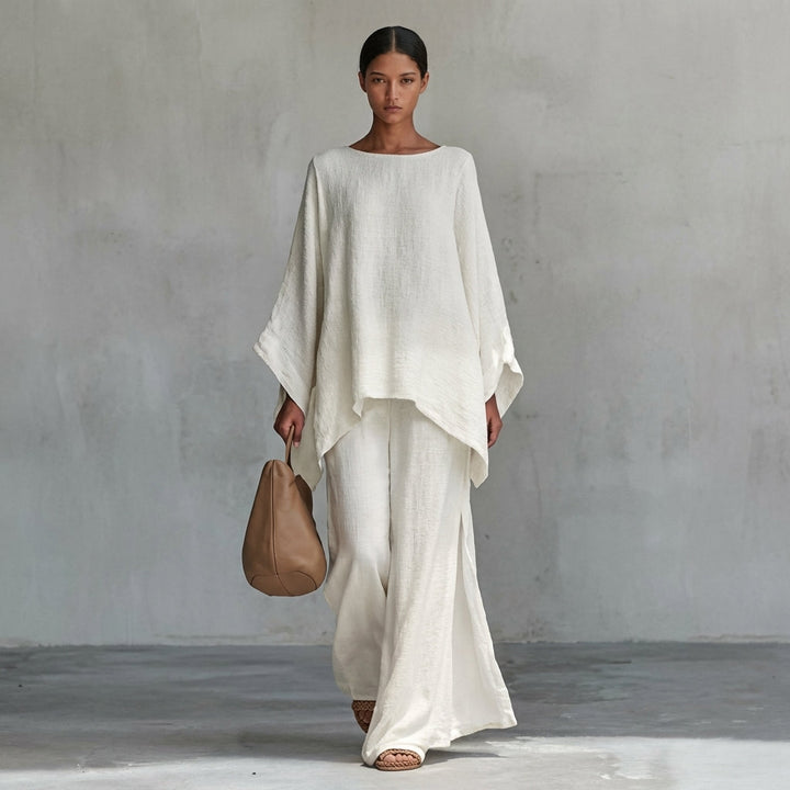 Cristina | Ensemble de Deux Pièces avec manches longues et pantalons larges