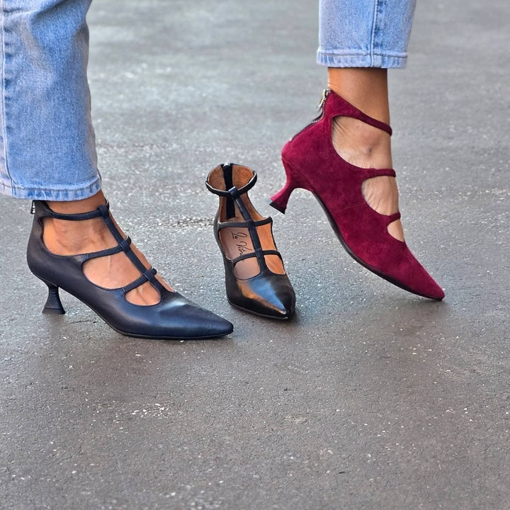 ESCARPINS AVEC BRIDES ET TALON BAS