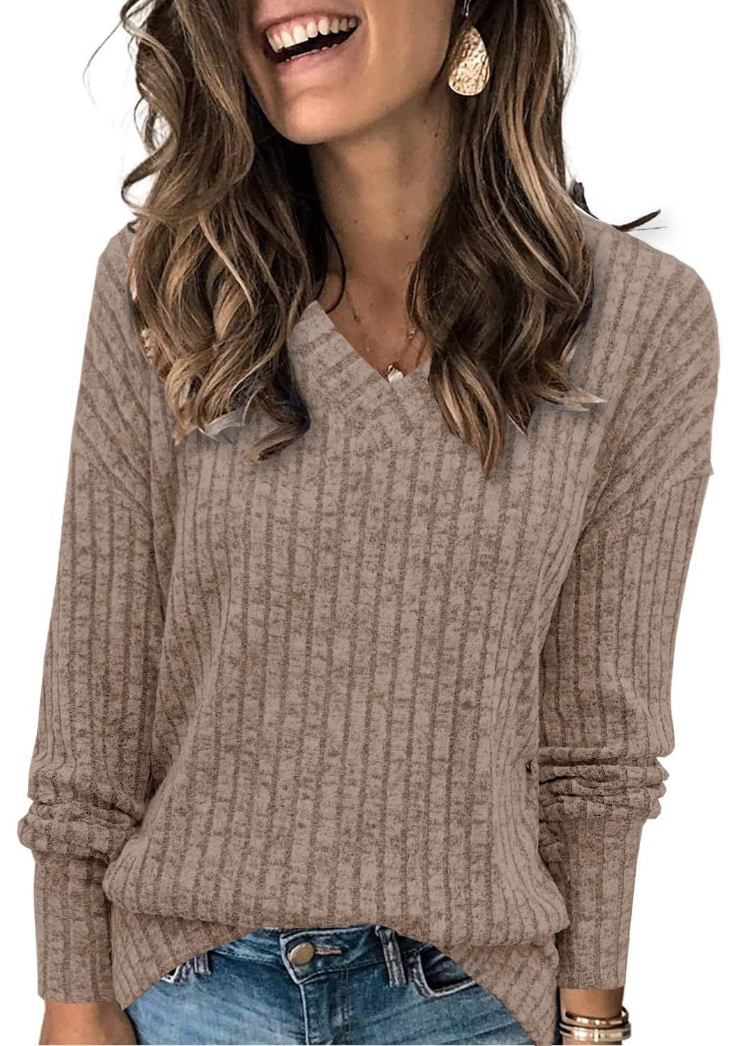 EVELYN™ | Pull léger oversized à col V pour femmes