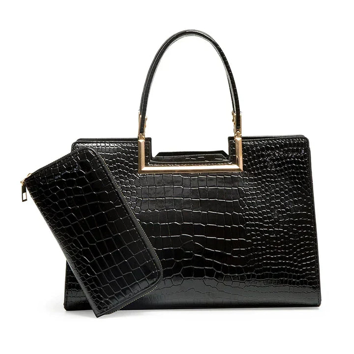 Ensemble de Sac à Main et Portefeuille en Cuir