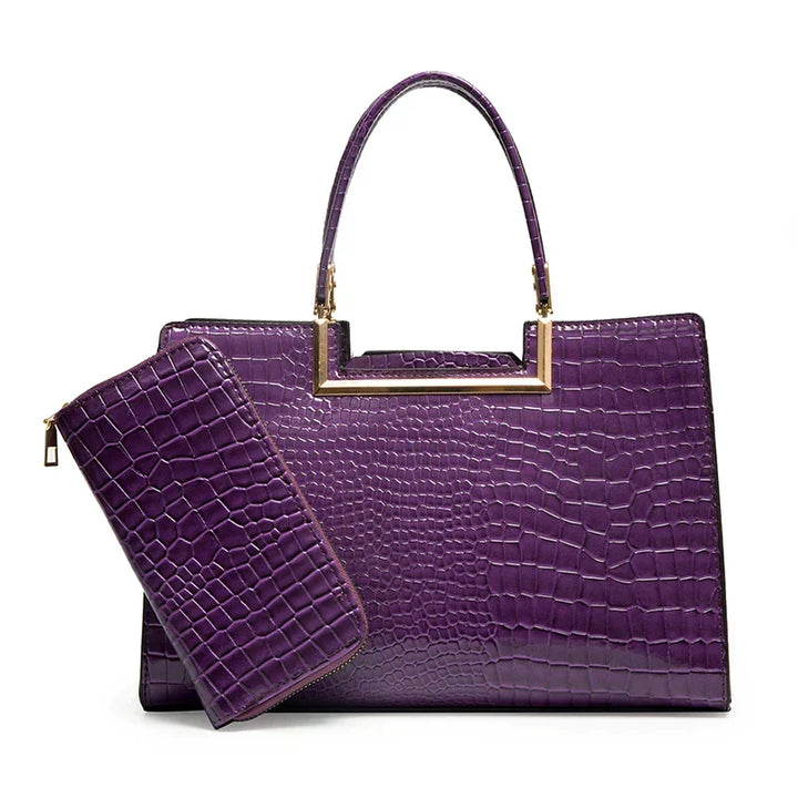 Ensemble de Sac à Main et Portefeuille en Cuir