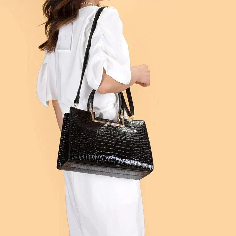 Ensemble de Sac à Main et Portefeuille en Cuir