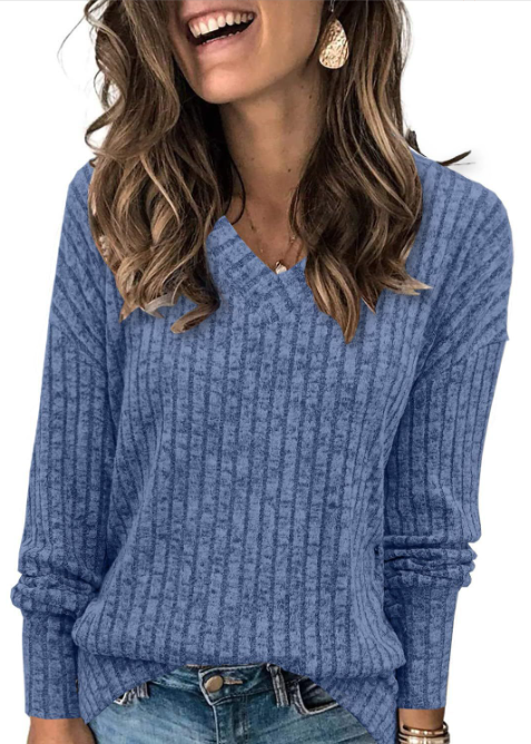 EVELYN™ | Pull léger oversized à col V pour femmes