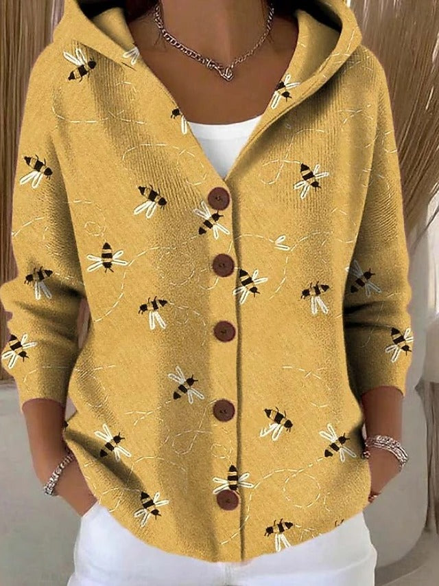 Colomba | Cardigan Imprimé avec Capuche