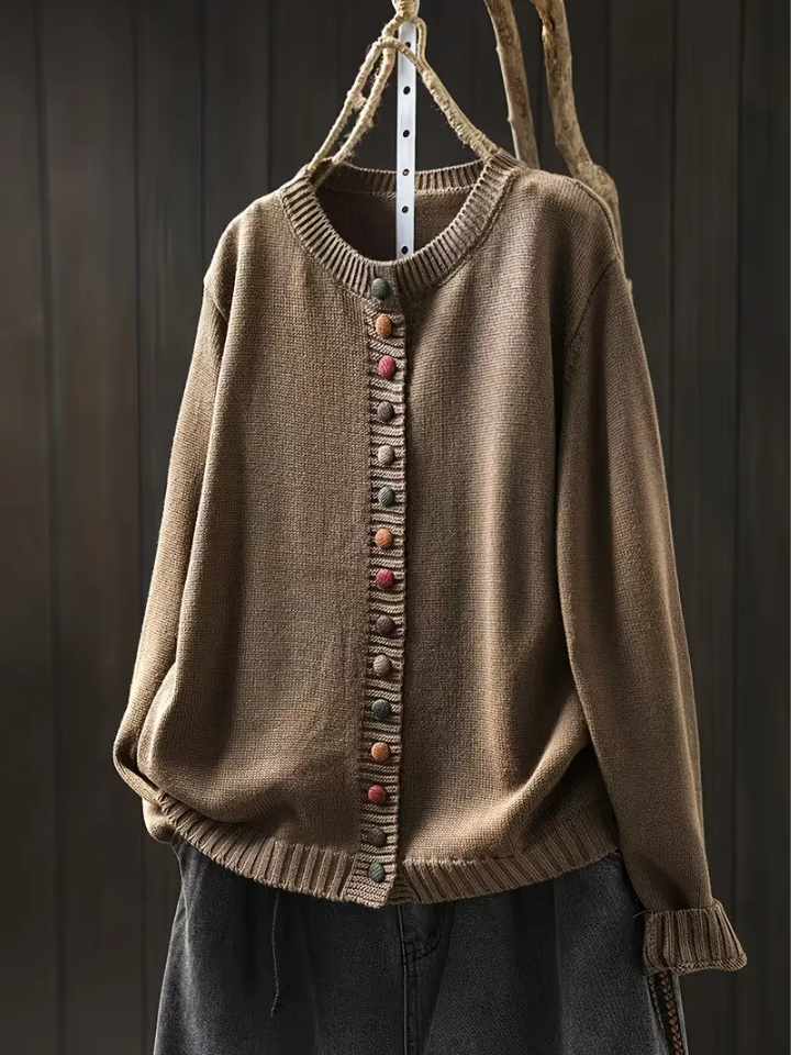 Cardigan Boutons Colorés Michèle