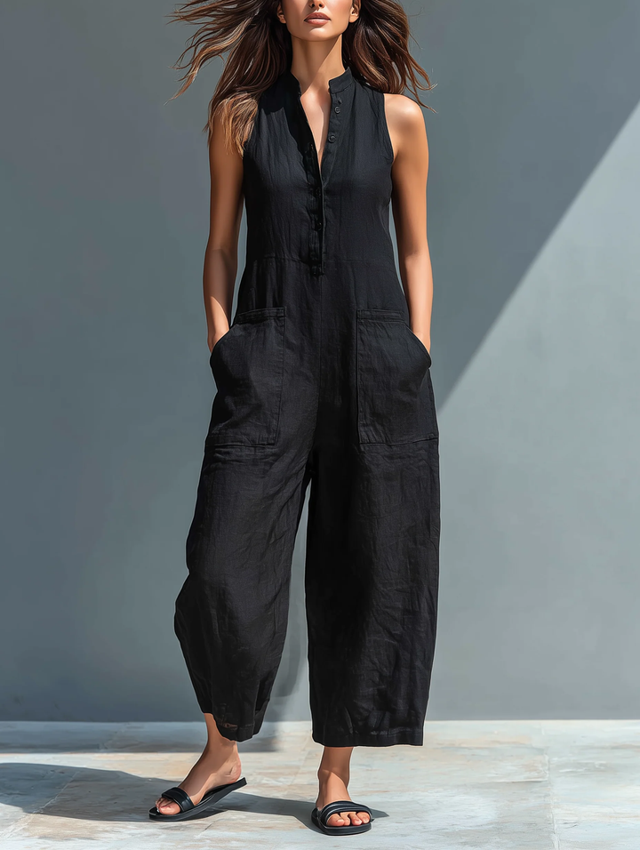 Lotte™ | Salopette Minimaliste Sans Manches