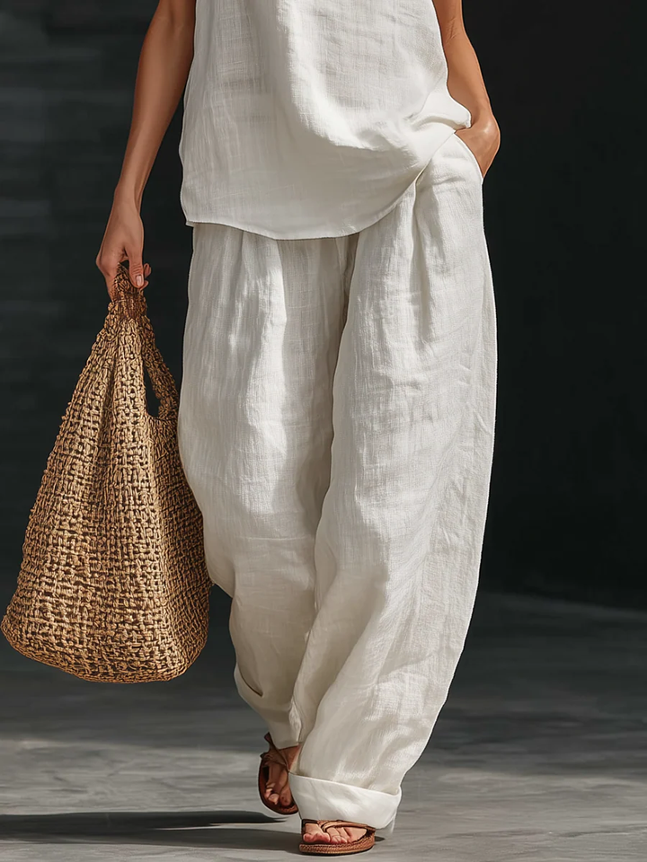 Zoë™ | Ensemble sans manches avec pantalons larges