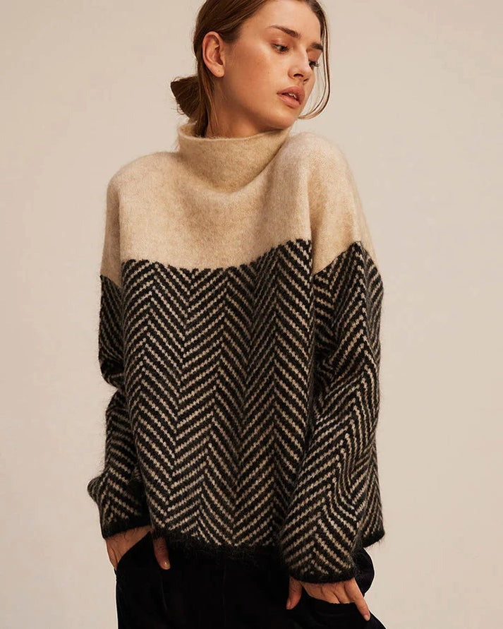 Daniella - Pull en Coton à Col Roulé