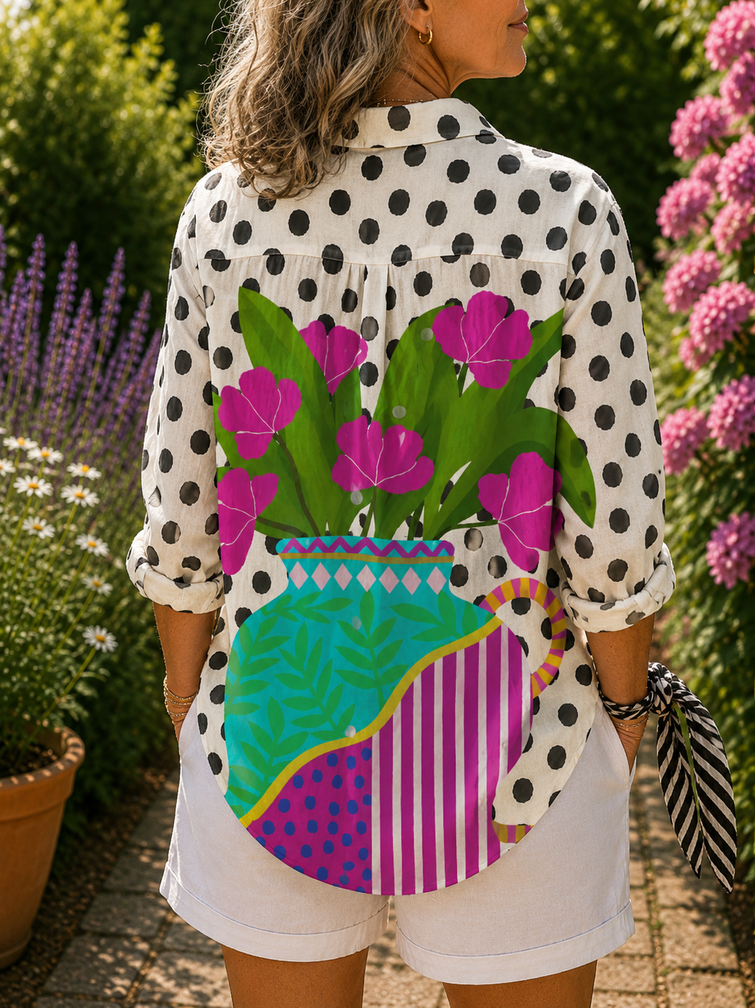 Amara | Blouse Vase en Fleurs