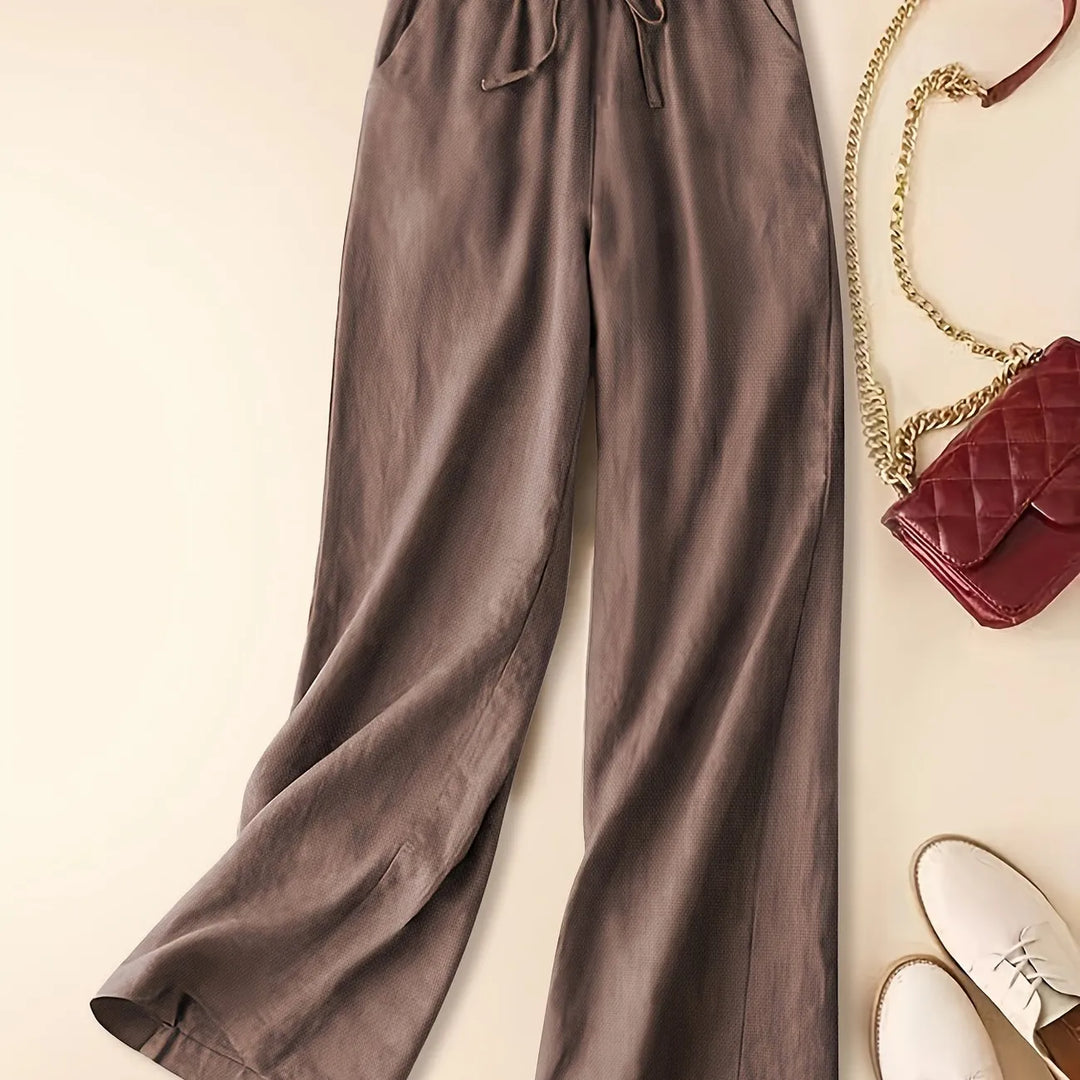 Tina - Pantalons en Lin Relax