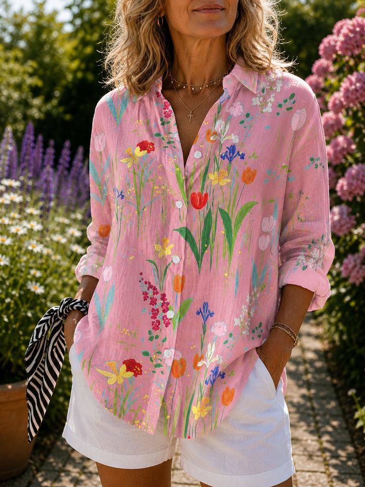 Fiona | Blouse Jardin de Printemps