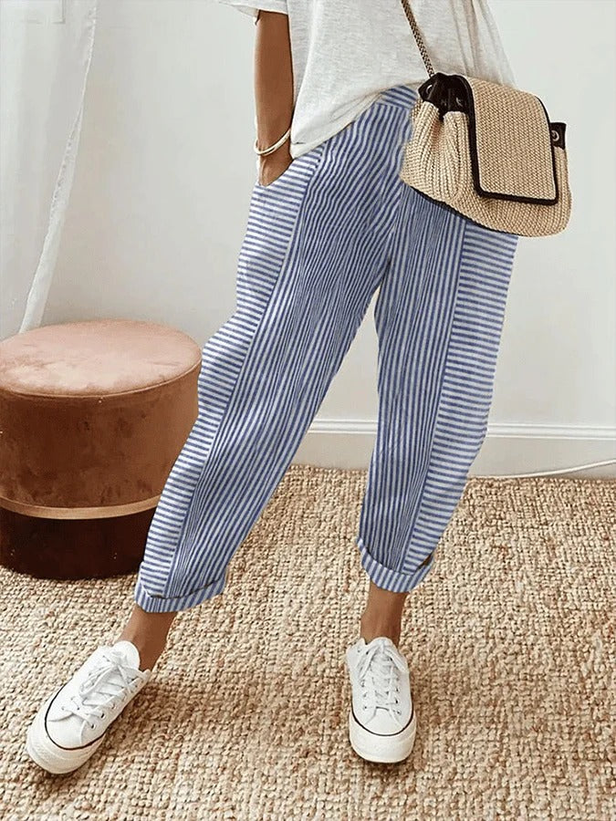 Lola | Pantalons d'Été Décontractés à Coupe Largement