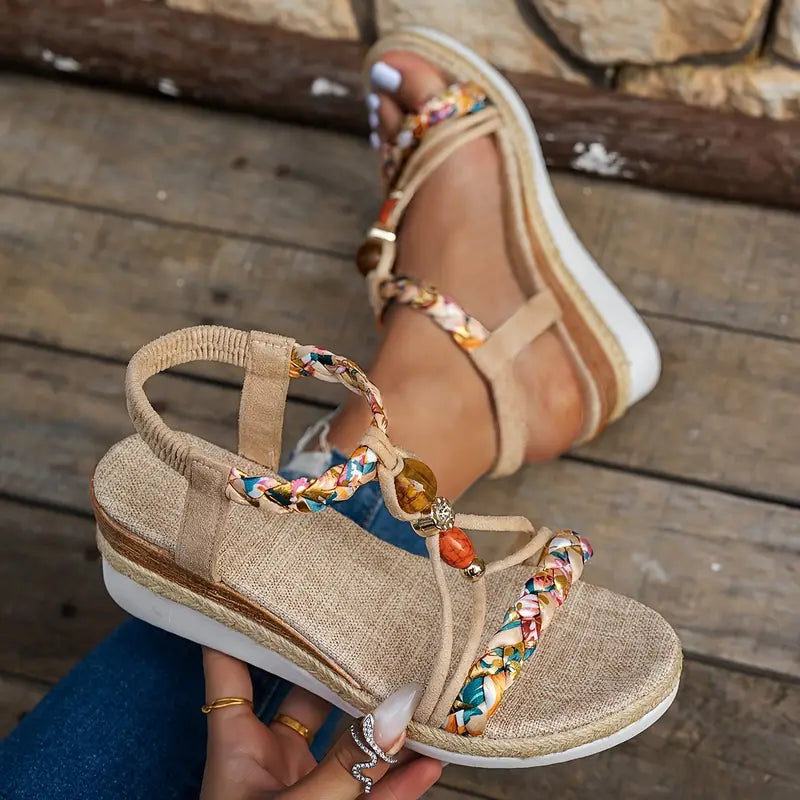 SANNE | Sandales Confortables à Talon Bas pour Toutes les Occasions Estivales