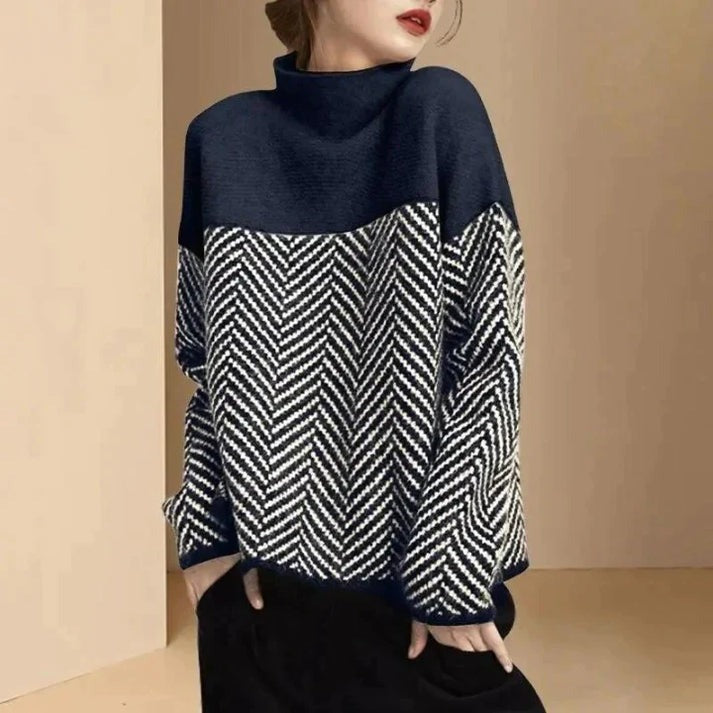 Daniella - Pull en Coton à Col Roulé