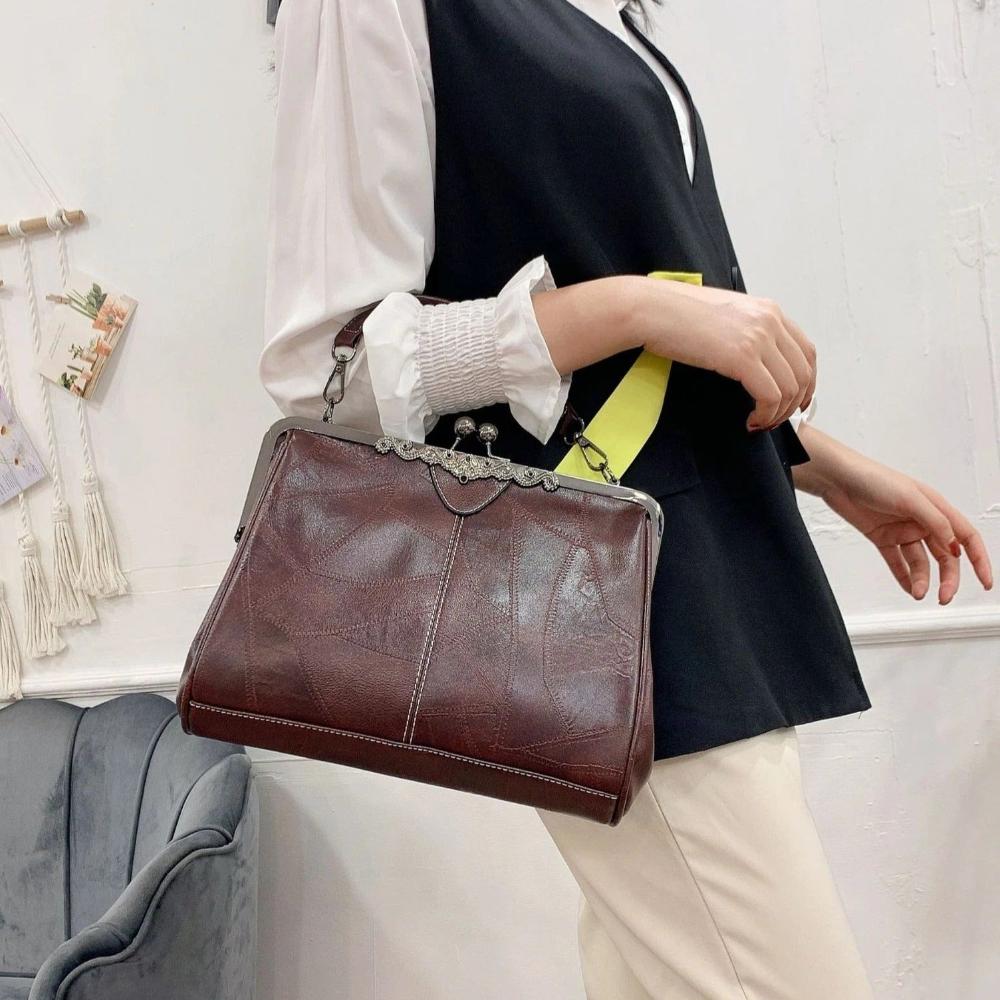 Sac vintage avec fermeture à pression