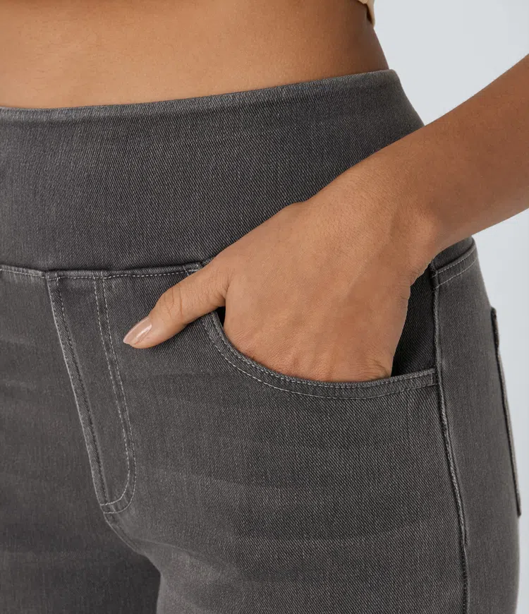 Solène - Jeans à Jambe Large Fit Détendu