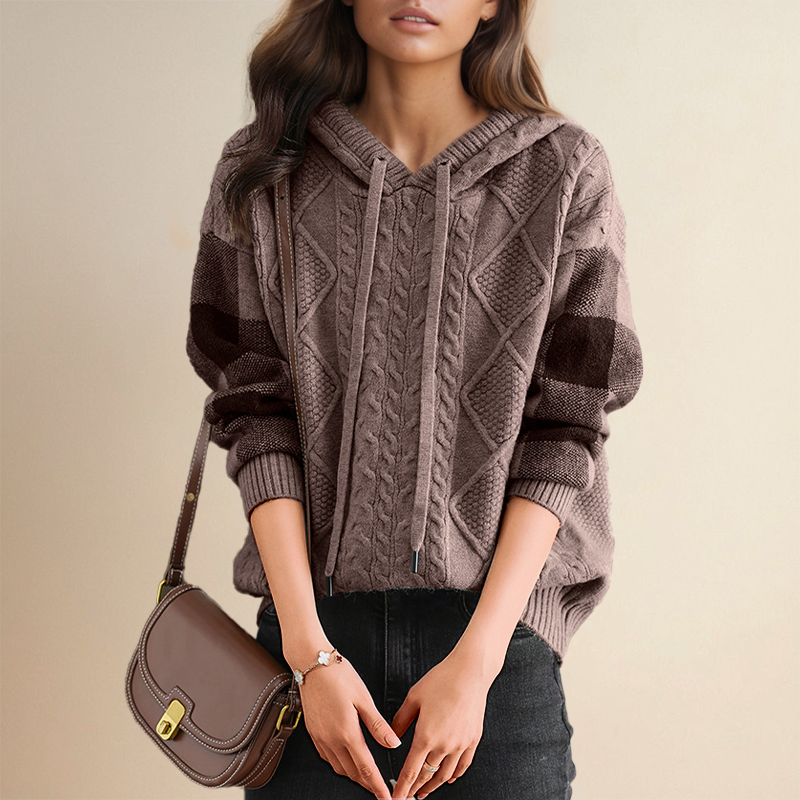 Orahlyn | Pull à Capuche Jacquard