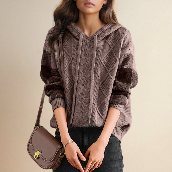 Orahlyn | Pull à Capuche Jacquard