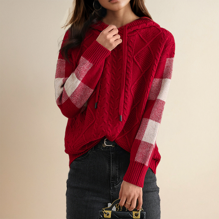 Orahlyn | Pull à Capuche Jacquard