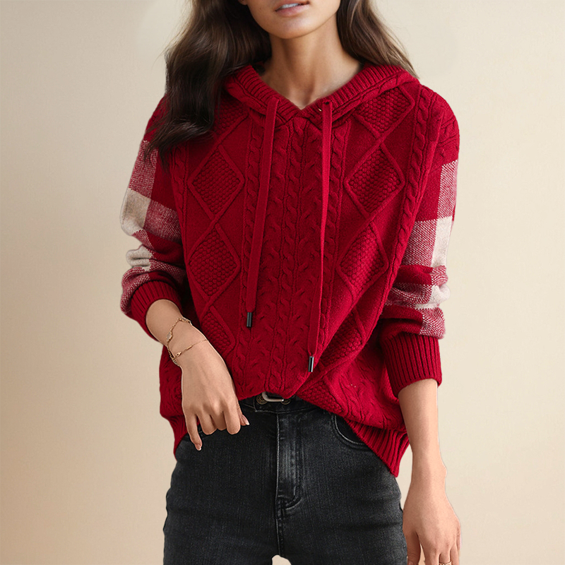 Orahlyn | Pull à Capuche Jacquard