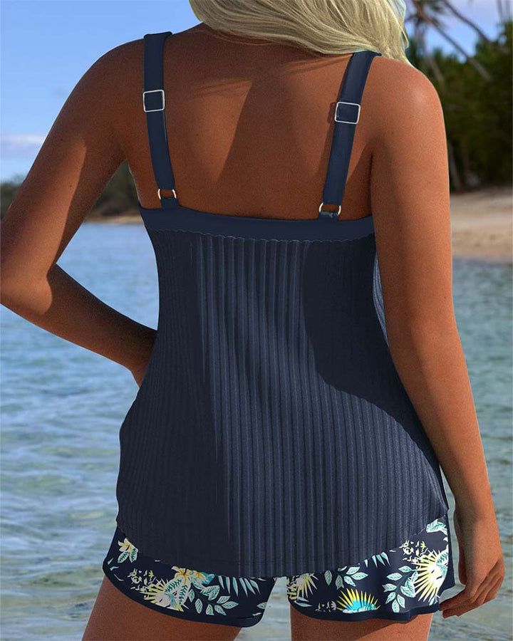 Solea | Tankini Court à Rayures