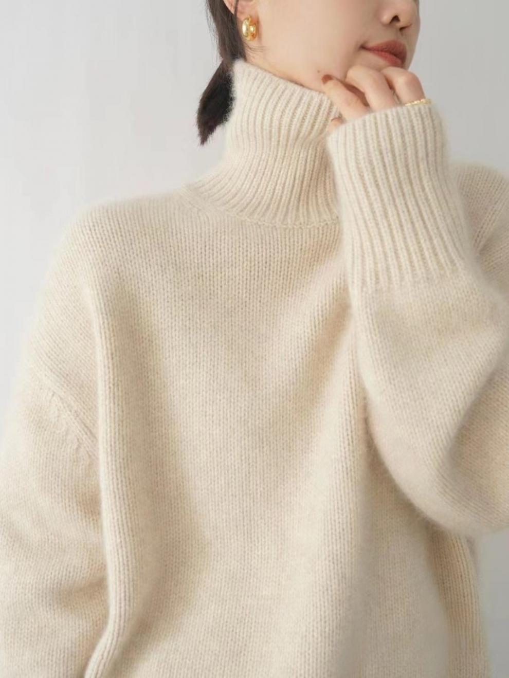 Lara | Pull Col Roulé en Cachemire