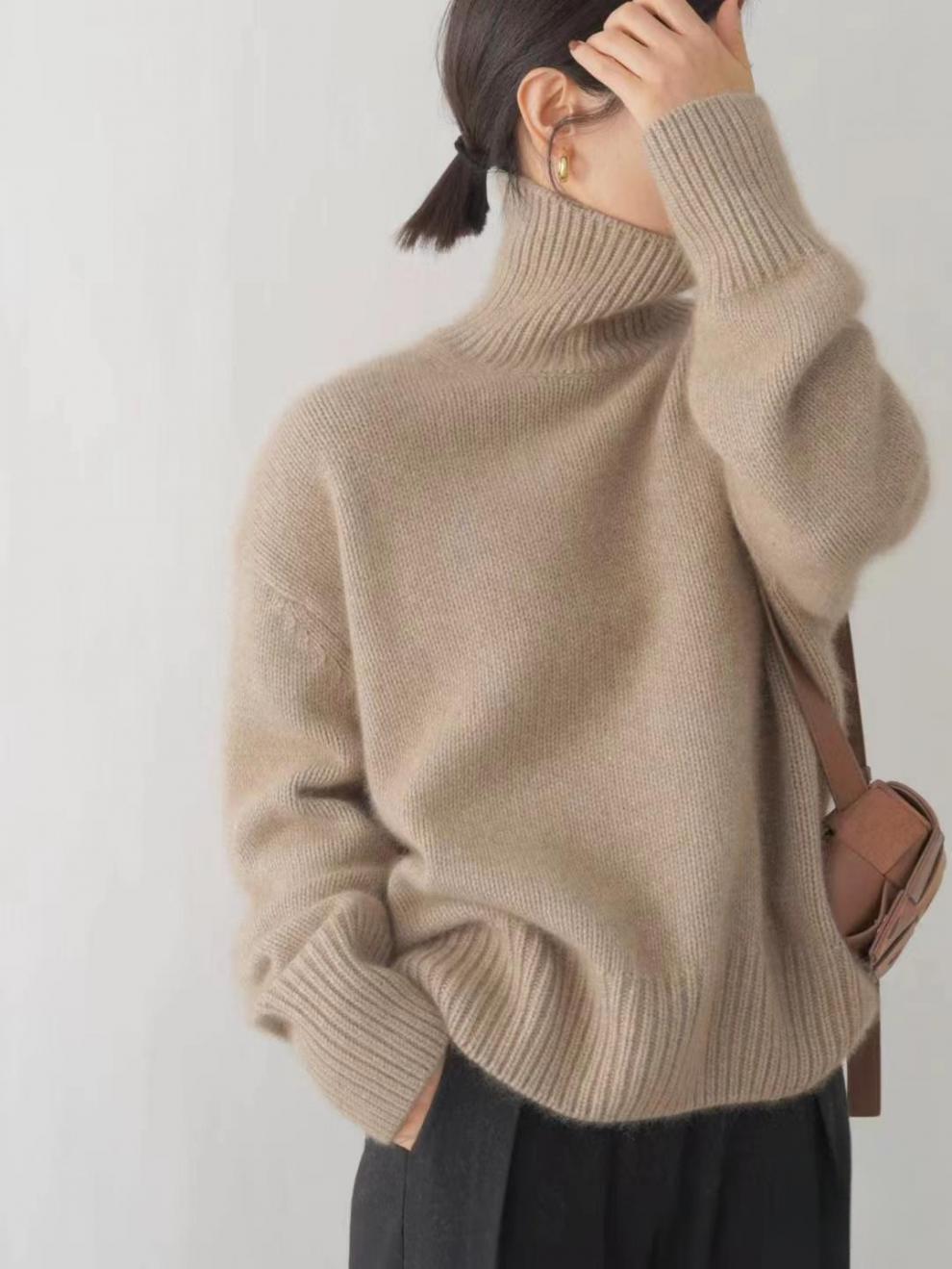Lara | Pull Col Roulé en Cachemire