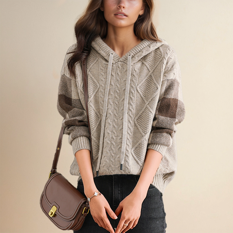 Orahlyn | Pull à Capuche Jacquard