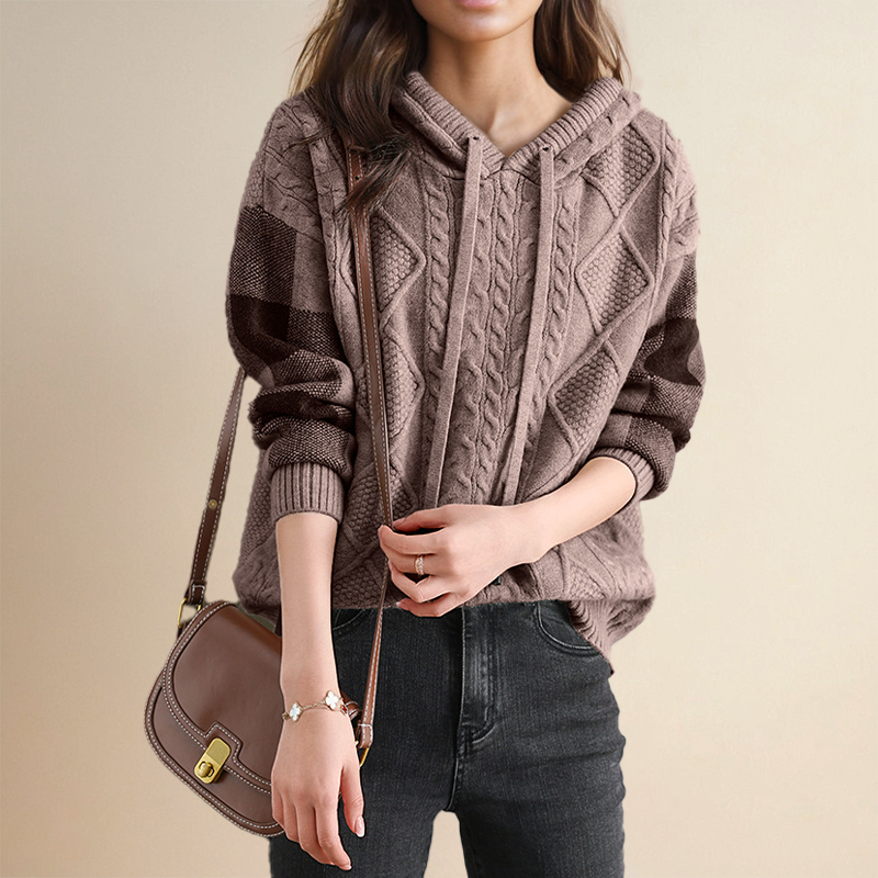 Orahlyn | Pull à Capuche Jacquard