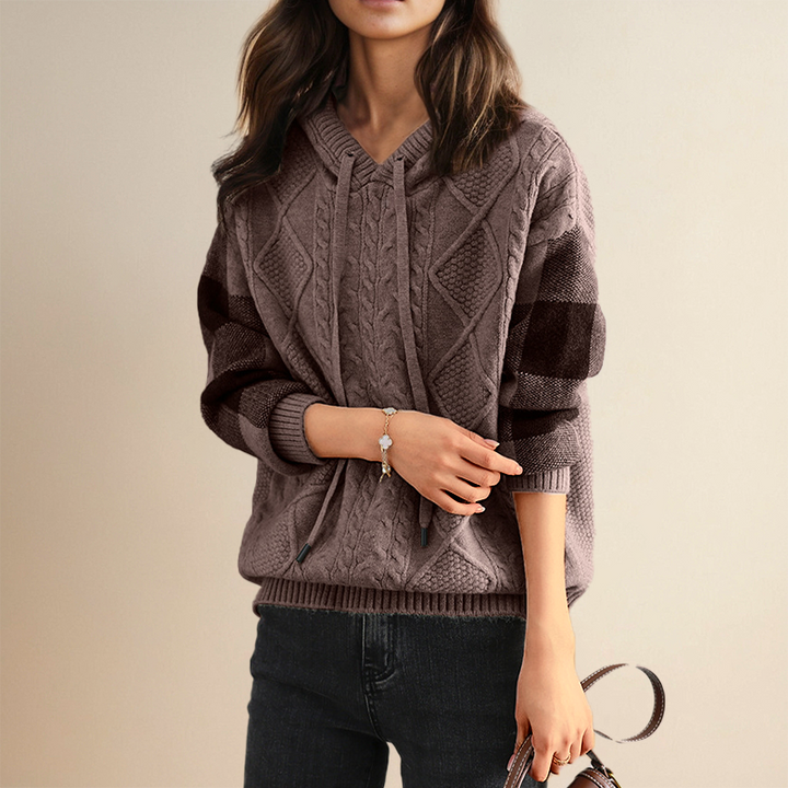 Orahlyn | Pull à Capuche Jacquard