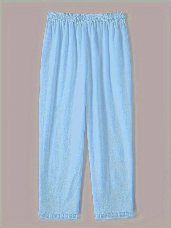 Wren – Pantalons Cropped Relax avec Détails Contrastants