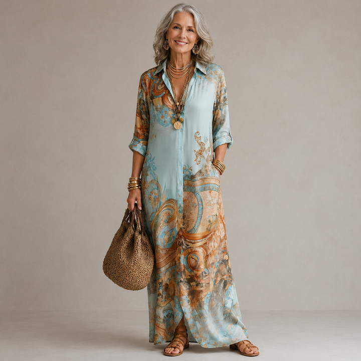 Evalexy I Robe Maxi Imprimée Luxe