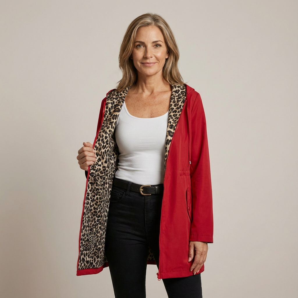 Manteau à Capuche Réversible