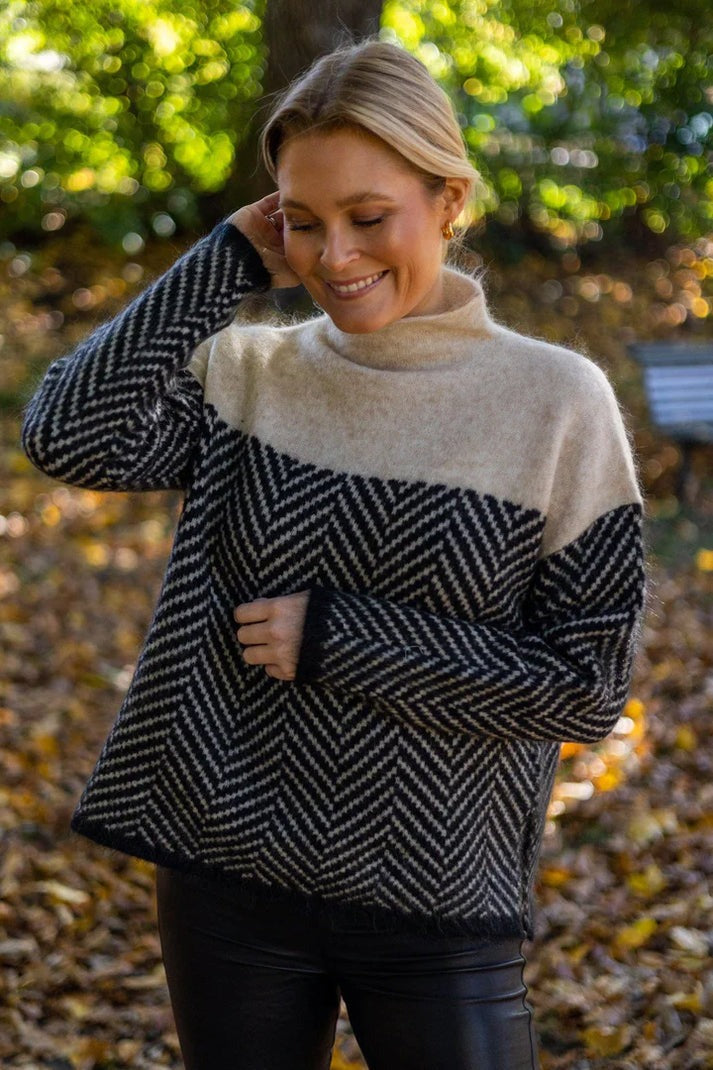 Daniella - Pull en Coton à Col Roulé