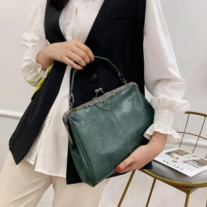 Sac vintage avec fermeture à pression