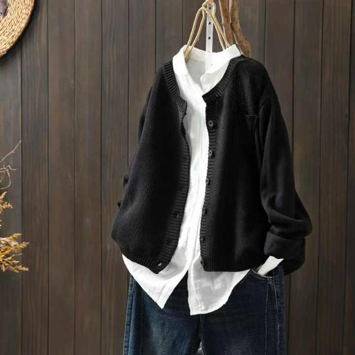 Cardigan Maille Texturée Ample Brigitte