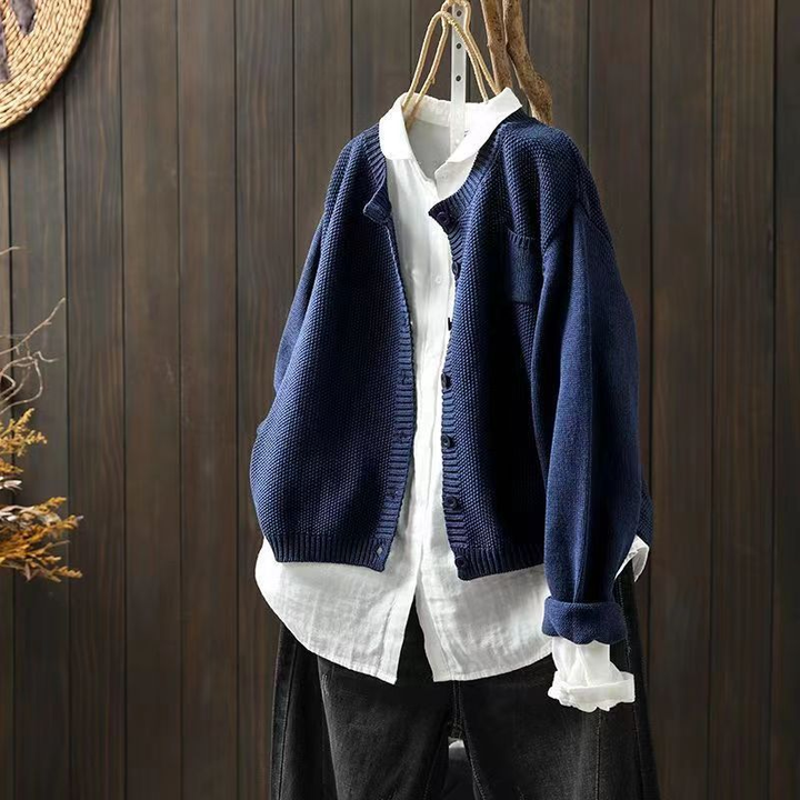 Cardigan Maille Texturée Ample Brigitte