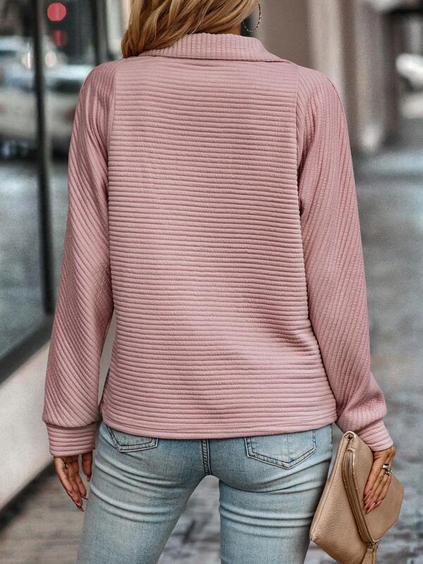 Vilja - Pull femme - Décolleté en V avec fermeture éclair
