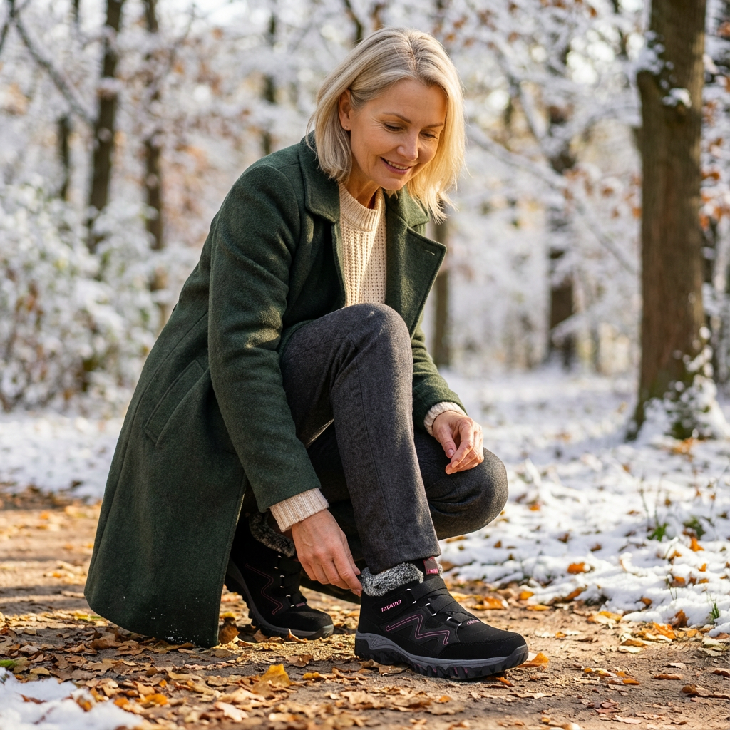 Montela – Chaussures Orthopédiques d'Hiver Bleues