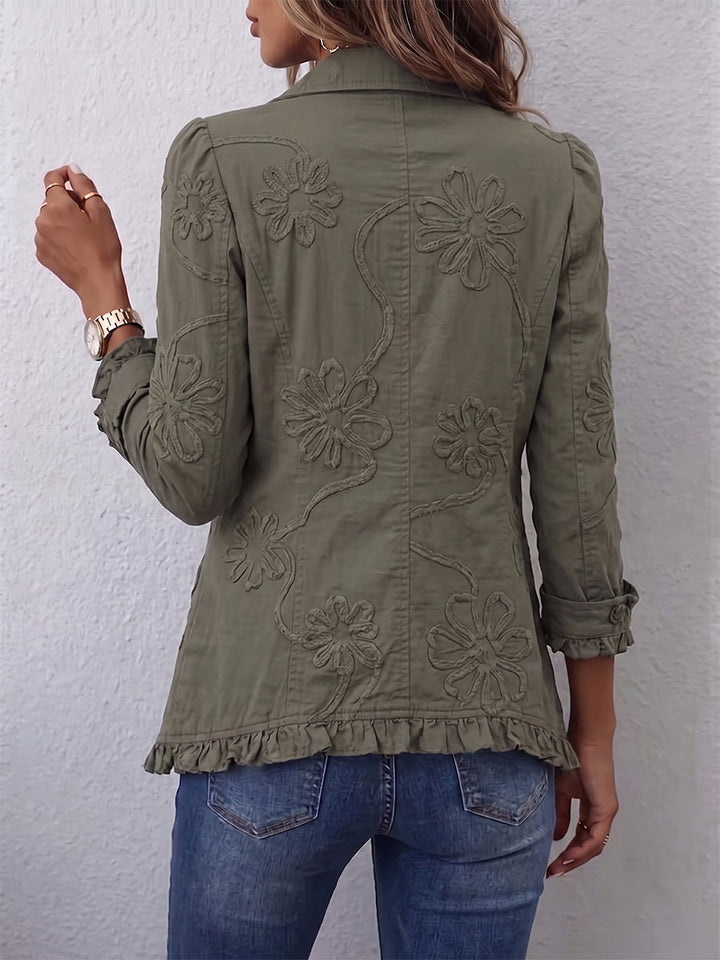 Assunta | Veste Brodée avec Volants
