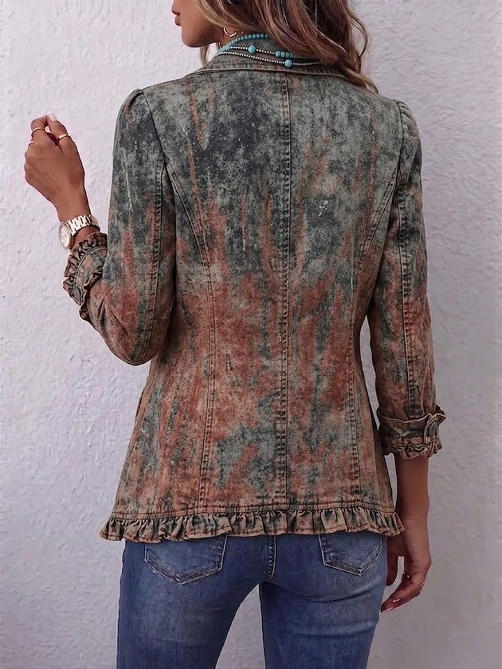 Vincenza | Veste Texturée Dégradée avec Volants